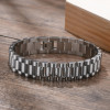 Herren-Kettenarmband aus Edelstahl mit polierter Oberfläche