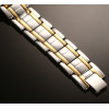 Men's Stainless Steel 2Tone Magnetic Bracelet