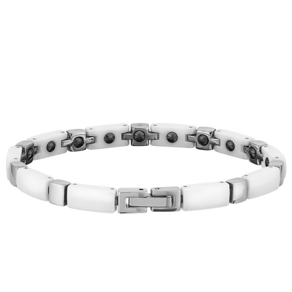 Bracelet ceramique noire homme femme magnetique aimants