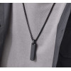 Colgante de collar de pareja de barra de acero personalizado