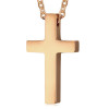 Pendentif dore Acier croix a graver personnaliser