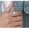 Men's Tungsten Gold Plated Grooved Center Brushed Custom Ring
