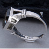 Women's Sterling Silver Adjustable Open Brown crystal Ring