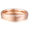 Bague femme acier anneau plaque or