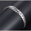 Men's Polished Stainless Steel Cuba Chain Bracelet