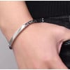 Bracelet argent biker gourmette homme chaine maille