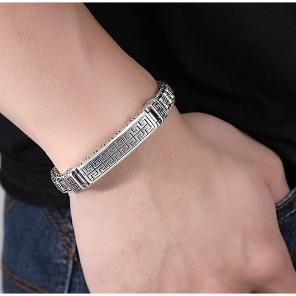 Gents silver bracelet 2025