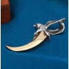 Men's Sterling Silver Horn Tooth Eagle Pendant
