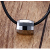 Pendentif homme tube tungstene multifacette