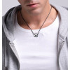 Pendentif homme tube tungstene multifacette