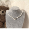 Collar de perlas de agua dulce ovaladas 5-6 mm calidad AAA 14K GF