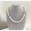 AAA quality 14K GF oval freshwater pearl necklace 5-6mm