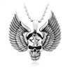 Men's Stainless Steel Pendant Skull Wings