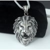 Men's Stainless Steel Lion Head Pendant