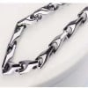 Poliertes, facettiertes Wolfram-Gliederkettenarmband für Herren