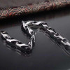 Bracelet homme chaine maillon tungstene facettes polie