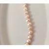 White freshwater pearl necklace 7mm AAA gold plated clasp