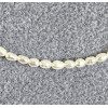 AAA white oval freshwater pearl necklace 2-3mm 14k GF clasp