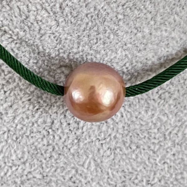 60cm Collier pendentif perles de culture 12mm AAA