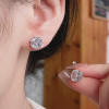 Men's Sterling Silver Cubic Zirconia Inay Studs Earrings