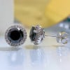 Sterling Silver Stud Earring Cubic crystal