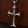Men's Sterling Silver eye of providence Cross Pendant