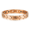 Vergoldetes Herrenarmband mit magnetischer Stahlkette