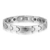 Vergoldetes Herrenarmband mit magnetischer Stahlkette