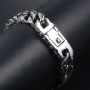 Pulsera para hombre con robusta cadena de motociclista de acero, diseño celta