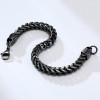 Men's Stainless Steel IP Black Chain Bracelet