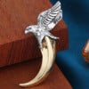 Men's Sterling Silver Horn Tooth Eagle Pendant