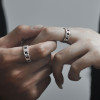 Men's 925 Silver Chain Link Ring