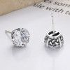 Men's Sterling Silver Cubic Zirconia Inay Studs Earrings