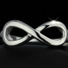 Sterling Silver Infinity symbol Polish Ring