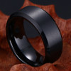 Men's Tungsten Band Ring with Brushed Finish Center