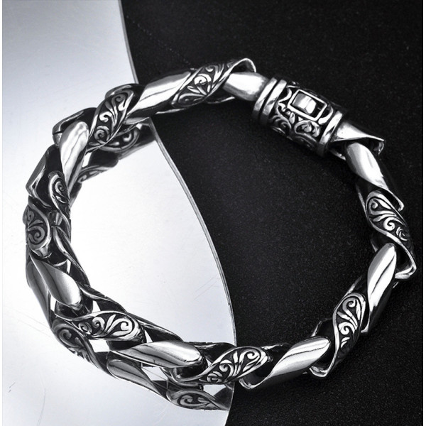 Men's Sterling Silver Bracelet Celtic Knot