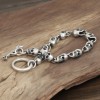 Men's Sterling Silver Skull Bracelet