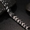Men's Black Magnetic Stainless Steel Heart Bracelet