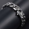 Men's Stainless Steel Chain Fleur De Lis Bracelet