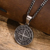 Men's Stainless Steel polaris star Cross Custom engraving Pendant