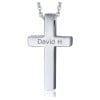 Pendentif personnalise homme Acier croix a graver personnaliser