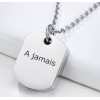 Colgante personalizado para hombre, collar de acero, estampado de gato, caja secreta para grabar, personalizar