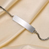 Bracelet personnalise femme enfant gourmette acier chaine personnalisable