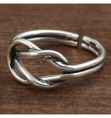 Sterling Silver Open Celtic Sailor Knot Ring