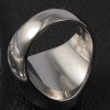 Knight's steel ring abalone oval mother-of-pearl for men and women