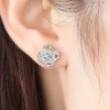 Sterling Silver zirconium Celtic knot stud earrings