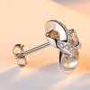 Pendientes nudo celta plata circonitas