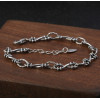 925 silver twisted chain bracelet for men and women
