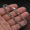 925 silver twisted chain bracelet for men and women