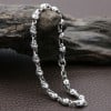 Silver bracelet for men and women, skull and crossbones chain